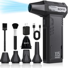 High-Speed Compressed Air Duster 180,000RPM | 3-Speed Mini Blower for Cleaning K picture