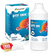 Aquaimage DTF White Ink Refill for ET-8550, XP-15000, 1000ml Premium Direct F... picture