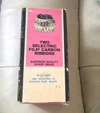 2 Film Carbon Ribbons Black Blue Core for IBM Selectric III Typewriter (B1) picture