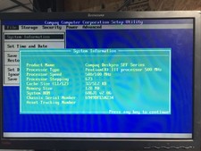 Compaq Deskpro SFF Series Pentium III 500 MHz 128 MB RAM NO HDD Boots to BIOS picture