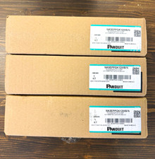 Lot of 3 Panduit NetKey NK5EPPGK12WB/N Cat5e 12-Port RJ-45 Patch Panel 1U 19in picture