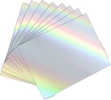 Printable Vinyl Holographic Sticker Paper Waterproof Self-Adhesive (Silver), 25 picture