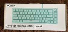 NEW NORTH Compact Mechanical Keyboard Wired Mint Green LED rainbow lighting picture