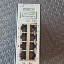 Stride SE-SW8U-WT 8-Port Industrial Ethernet Switch Fast Ethernet 100 Mbps picture