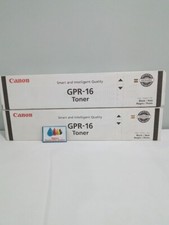 Canon 9634A003AA GPR-16 Black Toner Cartridge Lot of 2 picture