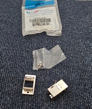 (QTY 3) Infinit L-Com ECF504-SC6A Cat6a RJ45 Panel Mount Style Shielded Coupler picture