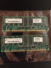 Lot of 2 HP Compaq 127005-031 256MB PC133 ECC Registered SDRAM DIMM Micron picture