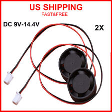2x DC 12V Mini 2510 Brushless Cooling Fan 800RPM Quiet Large Air Volume Fan NEW picture