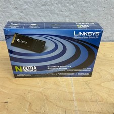 Linksys By Cisco (WPC600N) Dual-Band Wireless-N Notebook Adapter - New Sealed picture