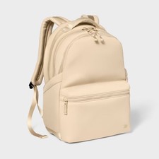 14L Faux Neoprene Backpack - All In Motion Cream: Water Repellent, Fits picture