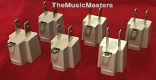 (6) Wall Plug Electrical Power GROUNDING ADAPTERS 3 Prong Socket to 2 Prong Plug picture