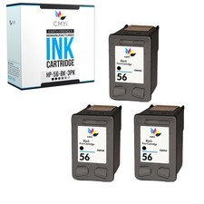 3-PK CMYi Black Ink Cartridges for HP 56 for OfficeJet 4110 4215 4219 5505 5515 picture