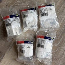 5 pack NEW SEALED LEVITON 41089-1WP QuickPort Surface Mount Housing 1 Port WHITE picture