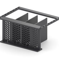 Cluster Rack 4U 4 Bay for Mac Mini M4 M5 Pro M6 10 Inch Vertical Dock AI Server picture