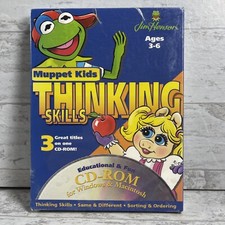 NEW Jim Henson’s Muppet Kids 3 Titles Thinking Skills Brighter Child PC Windows picture