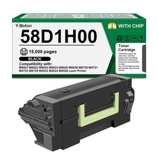 YiBoton 58D1H00 Black High Yield Toner Cartridge 15,000 Pages picture