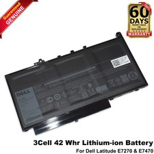 Dell Latitude E7270 E7470 42Wh 11.4V 3-Cell Li-Ion Laptop Battery V6VMN 7CJRC picture