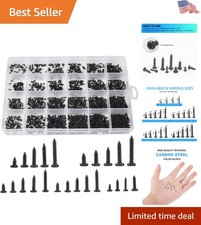 1100pcs Round Pan Head Tapping Screw Kit for Laptop & Electronic Repairs picture