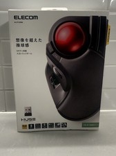 ELECOM M-HT1DRBK Wireless Trackball Mouse, 8 Buttons, Scroll Wheel, Black/Red picture