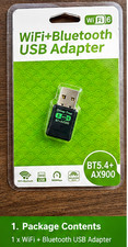 WiFi 6 AX900M USB WiFi Adapter Bluetooth 5.4 Dual Band 2.4G/5GHz for PC Laptop picture