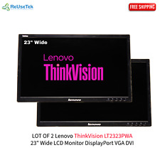 LOT OF 2 Lenovo ThinkVision LT2323PWA 23