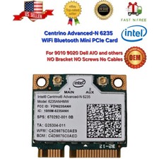 Intel Centrino Advanced-N 6235 WiFi Bluetooth Mini PCIe Card 6235ANHMW 9010 9020 picture