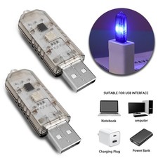 2X USB Car Ambient Light 3 Modes Touch Control LED Interior Atmosphere Lamp 5V picture