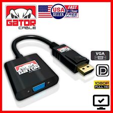Display Port to VGA Adapter Converter Cable Video HDTV PC Monitor Desktop UHD picture