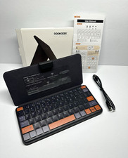 DOOHOEEK Backlit Bluetooth Keyboard Case Stand Dual BT iPad Android Windows picture