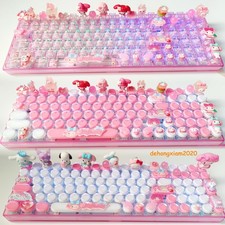My Melody 3 Model Bluetooth Wireless RGB Mechanical Keyboard 100 Keys Keypad ABS picture
