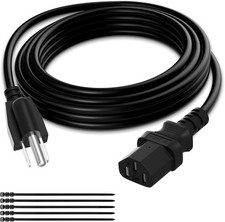 3-Prong Replacement Power Cord 35 Ft, Heatproof Flexible Durable AC Device Power picture
