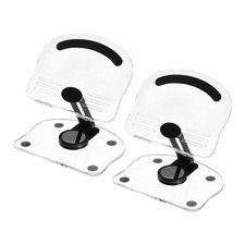 2 PCS Acrylic Tablet Stand, Acrylic Tablet Holder Adjustable Foldable, Black picture
