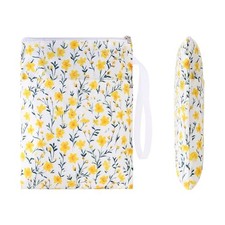 Book Sleeve with Zipper, 11''x 9'' Waterproof 11x 9 inch Yellow flower picture