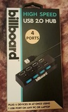 Billboard USB 2.0 High Speed 4-Port Splitter Hub NEW Factor Sealed PC Laptop etc picture