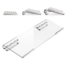 Laborio Transparent 16.7x5.12x0.59/1.02 Inch Computer Keyboard Riser Stand picture