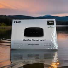 Ethernet Switch D-Link DES-1005E 5-Port Fast Ethernet Switch - SEALED New picture