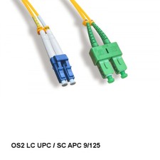 Kentek 16ft/5m LC UPC/ SC APC OS2 9 /125 Duplex Single-Mode Fiber Optic Cable picture