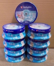 9x 25 Verbatim CD-R 80 min 700MB 52x Speed Printable NEW & Original Packaging picture
