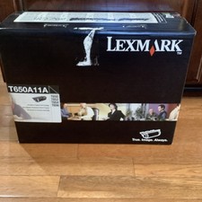 Genuine Lexmark T650A11A Black Toner Cartridge T650 T652 T654 656 ( New/ Sealed) picture