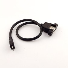 10x USB 2.0 A Female Panel Mount to Micro USB Male Adapter Cable for Android 1FT picture