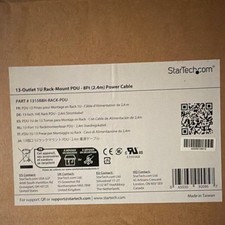 StarTech.com 13-Outlet 1U Rack PDU 125V 15A 8ft NEMA 5-15P Black picture