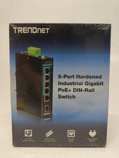 Trendnet TI-PG541 5 Port Hardened Industrial Gigabit PoE+DIN+Rail Switch SEALED picture