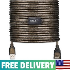 USB 2.0 Type a Male to a Female Active Repeater Extension Cable 50Ft, High Speed picture