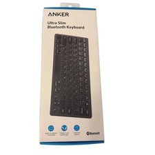 Anker Bluetooth Keyboard Unisex Black Ultra Slim Compact Wireless Portable NEW picture