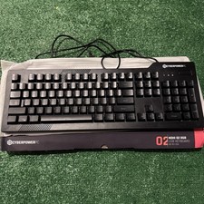 Cyberpower PC Wired LED Gaming Keyboard Play Ready  NOHI 01 KB-161-306 picture