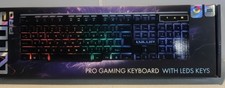 LVLUP Pro Gaming Keyboard With LED Keys . NEW picture
