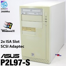 2x ISA Slot Computer ASUS P2L97-S SCSI AIC-7800 AHA-2940 Pentium II PC picture