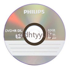 5 PHILIPS 8X DVD+R DL Dual Double Layer 8.5GB Branded Logo - Paper Sleeve picture