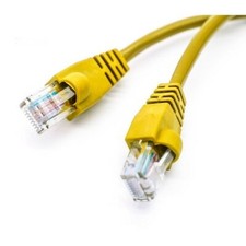 Cat6 PLENUM Patch Cable 330FT yellow RJ45 CONNECTORS INSTALLED MADE IN USA CAT5E picture