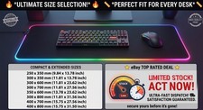Custom Mouse Pad RGB Personalized Your Photo Logo Gaming Desk Mat XL Any Size picture